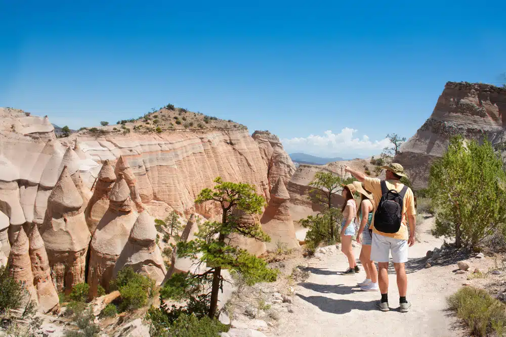 Hiking at Kasha-Katuwe Tent Rocks National Monument is one of the best things to do in Santa Fe in 2023