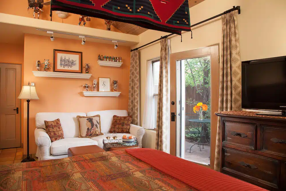 Relax in this beautiful guest room at our Bed and Breakfast after unwinding at local Santa Fe breweries
