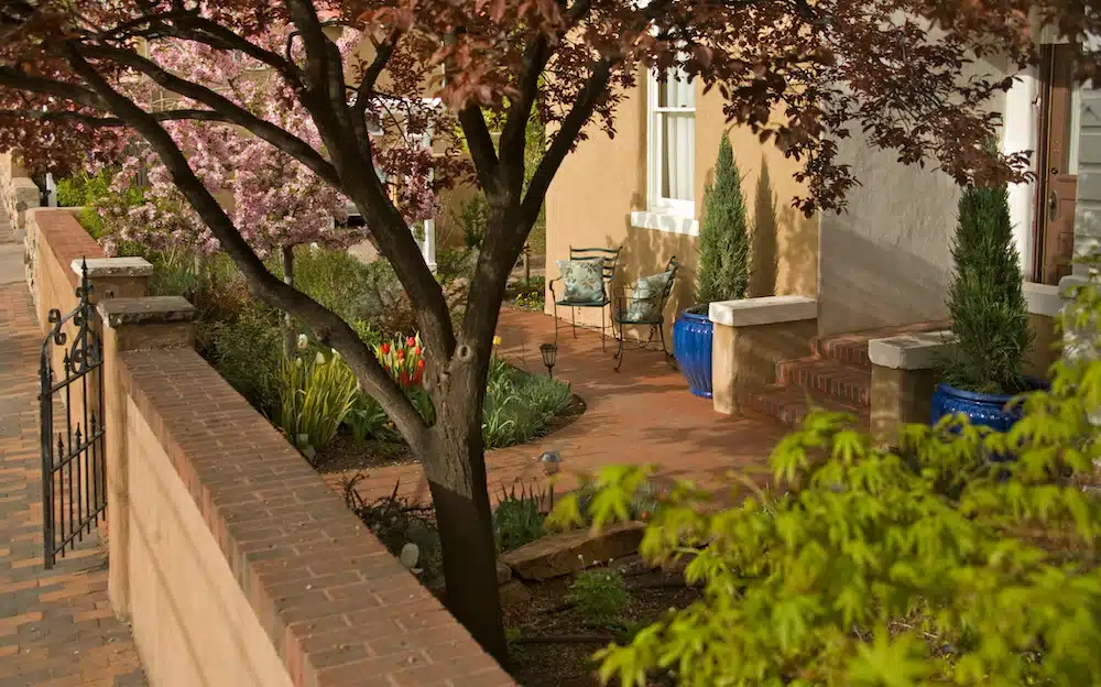 After hitting the top Santa Fe golf courses, enjoy a quiet afternoon on our beautiful walled-in patios at our Santa Fe Bed and Breakfast